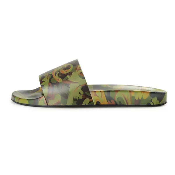 Dép Nam Versace Baroccoflage Slides DSU6516 1A00876 5K000 Màu Xanh Green Size 40 - Dép - Vua Hàng Hiệu