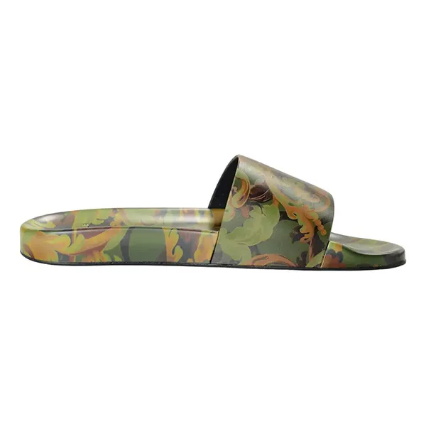Dép Nam Versace Baroccoflage Slides DSU6516 1A00876 5K000 Màu Xanh Green Size 40 - Dép - Vua Hàng Hiệu