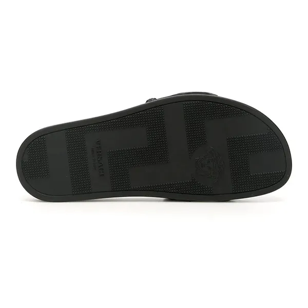 Dép Nam Versace Chain Reaction Slides DSU7704 Màu Đen Size 42 - Dép - Vua Hàng Hiệu