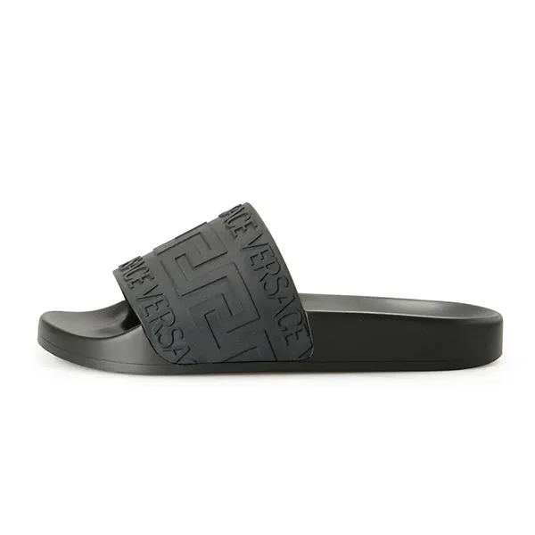 Dép Nam Versace Greca Print Embossed Slide 1006272 Màu Đen Size 42 - Dép - Vua Hàng Hiệu