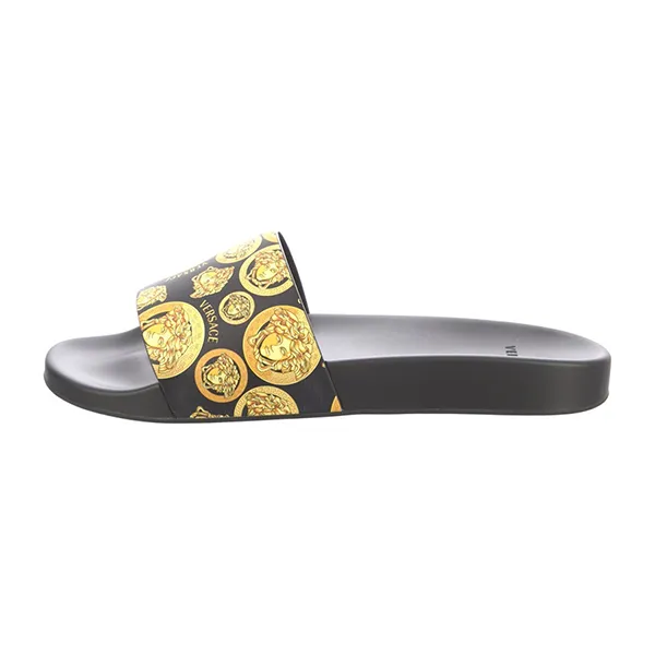 Dép Nam Versace Medusa Coin Pool Slides Màu Đen Size 42 - Dép - Vua Hàng Hiệu