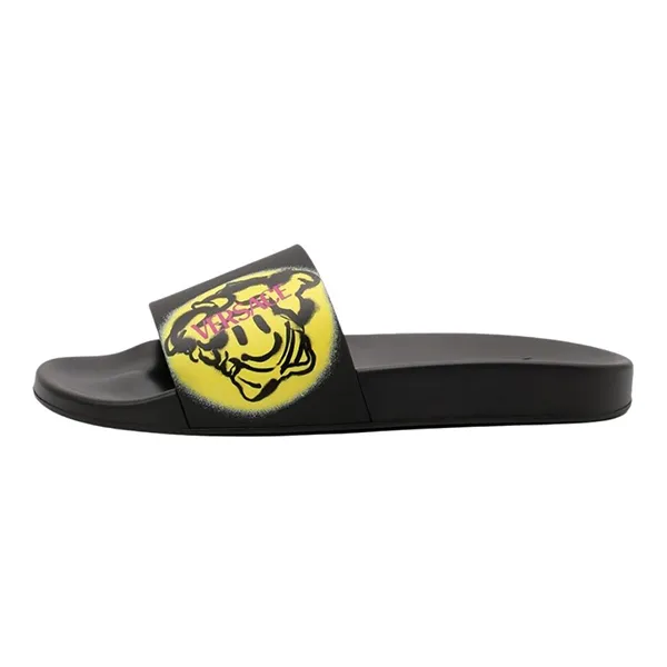 Dép Nam Versace Smiley Slides DSU6516 1A02005-2B670 Màu Đen Size 38 - Dép - Vua Hàng Hiệu