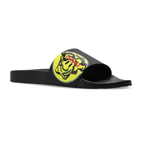 Dép Nam Versace Smiley Slides DSU6516 1A02005-2B670 Màu Đen Size 38 - Dép - Vua Hàng Hiệu