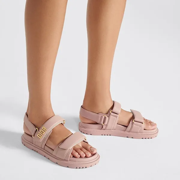 Dép Nữ Dior Dioract Sandal Pink KCQ547LAB-S54U Màu Hồng Nude