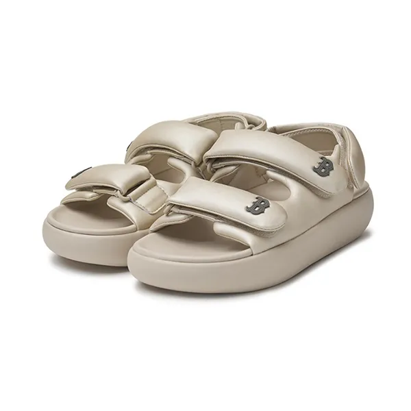 Dép Sandals MLB Korea Base Metal Boston Red Sox Gold 3ASDBPS43-43GOS Màu Vàng Be