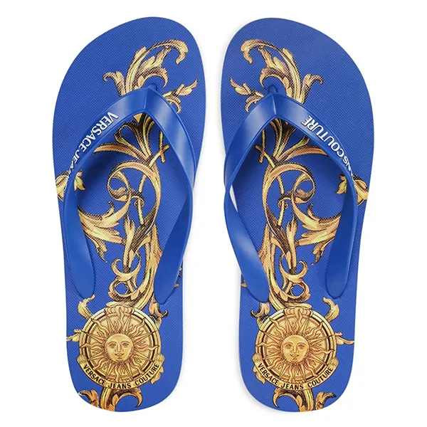 Dép Xỏ Ngón Versace Jeans Couture Flip Flop 72YA3SQ7 Màu Xanh Dương Size 41