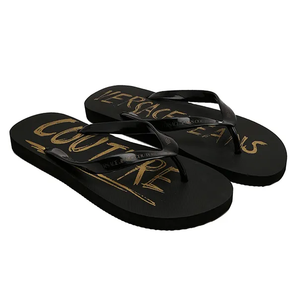 Dép Xỏ Ngón Nam Versace Jeans Couture Flip Flop Black 74YA3S07 Màu Đen Size 40 - Dép - Vua Hàng Hiệu