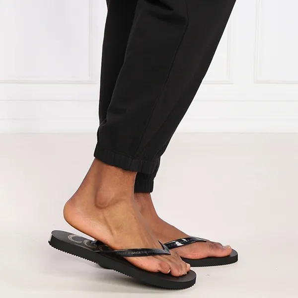 Dép Xỏ Ngón Nam Versace Jeans Couture Flip Flop Black 74YA3S07 Màu Đen Size 40 - Dép - Vua Hàng Hiệu