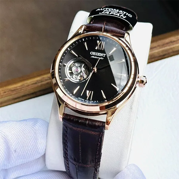 Đồng Hồ Đôi Orient Automatic FAG00001T0/RN-AG0727Y Màu Nâu Vàng Hồng