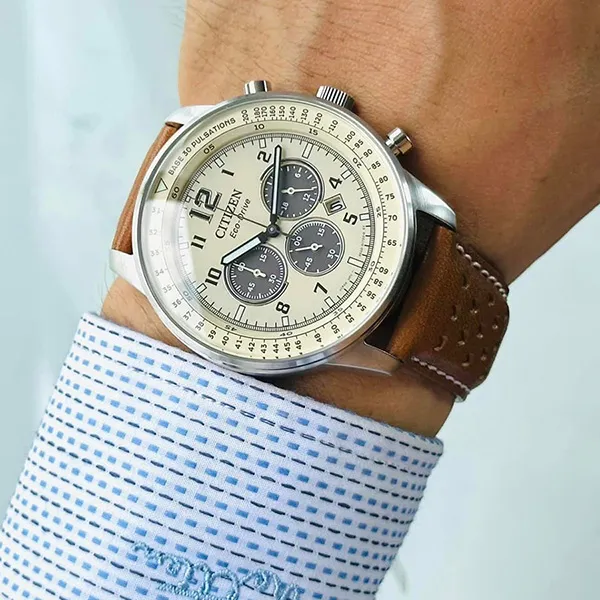 Đồng Hồ Nam Citizen Eco-Drive CA4500-16X Màu Nâu - Đồng hồ - Vua Hàng Hiệu