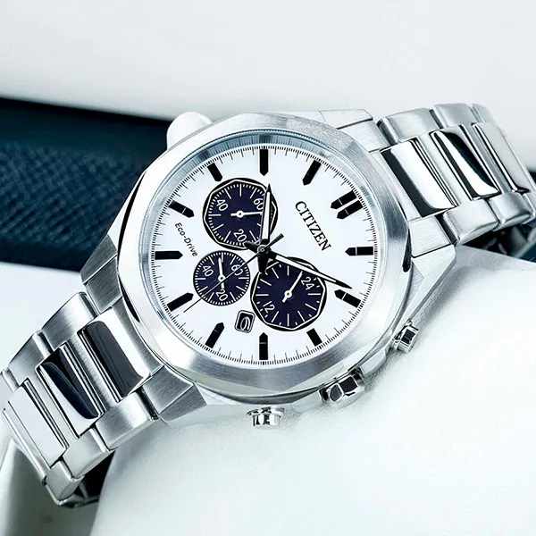 Đồng Hồ Nam Citizen Eco-Drive Chronograph CA4590-81A Màu Bạc Trắng - Đồng hồ - Vua Hàng Hiệu