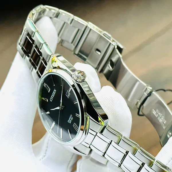 Đồng Hồ Nam Citizen Quartz BI5100-58E Màu Bạc Đen