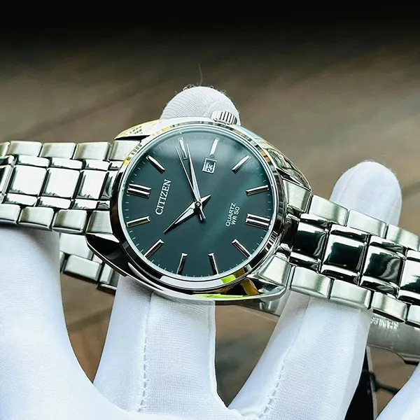 Đồng Hồ Nam Citizen Quartz BI5100-58E Màu Bạc Đen