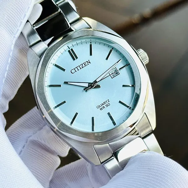 Đồng Hồ Nam Citizen Quartz Light Blue Dial BI5110-54M Màu Bạc Xanh - Đồng hồ - Vua Hàng Hiệu