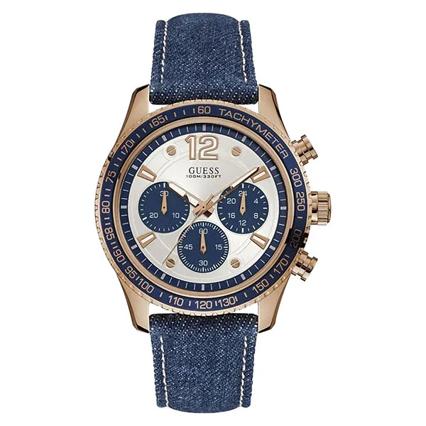 Đồng Hồ Nam Guess Fleet W0970G3 White/Rose Gold Tone/Blue Màu Xanh Phối Vàng - Đồng hồ - Vua Hàng Hiệu