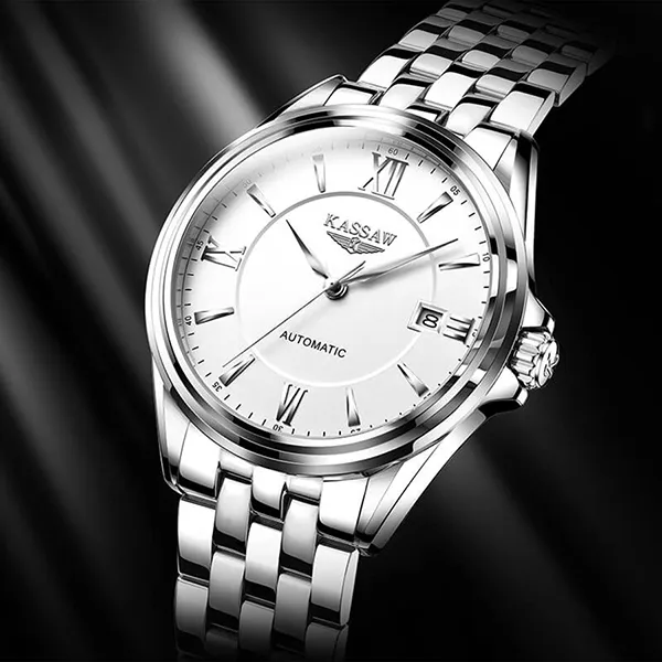 Đồng Hồ Nam Kassaw Men's Watch K818-4 Màu Bạc