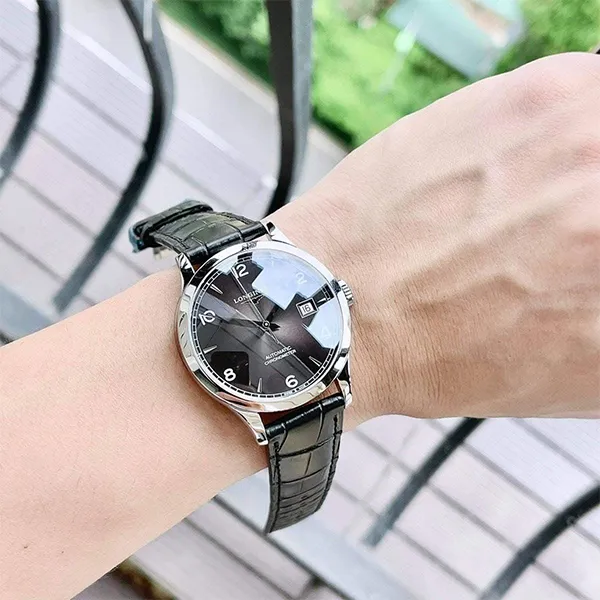 Đồng Hồ Nam Longines Record Chronometer L2.821.4.56.2 Màu Đen Bạc - Đồng hồ - Vua Hàng Hiệu