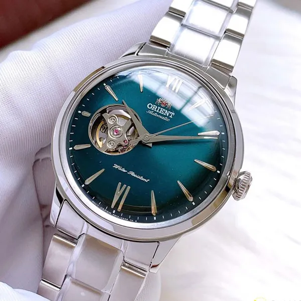 Đồng Hồ Nam Orient Bambino Open Heart RA-AG0026E10B Màu Bạc Xanh Đậm - Đồng hồ - Vua Hàng Hiệu