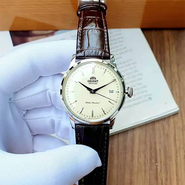 Đồng Hồ Nam Orient Bambino RA-AC0M04Y10B Màu Nâu Bạc