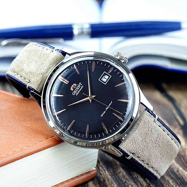 Đồng Hồ Nam Orient Bambino RA-AC0P02L10B Màu Xanh Nâu - Đồng hồ - Vua Hàng Hiệu