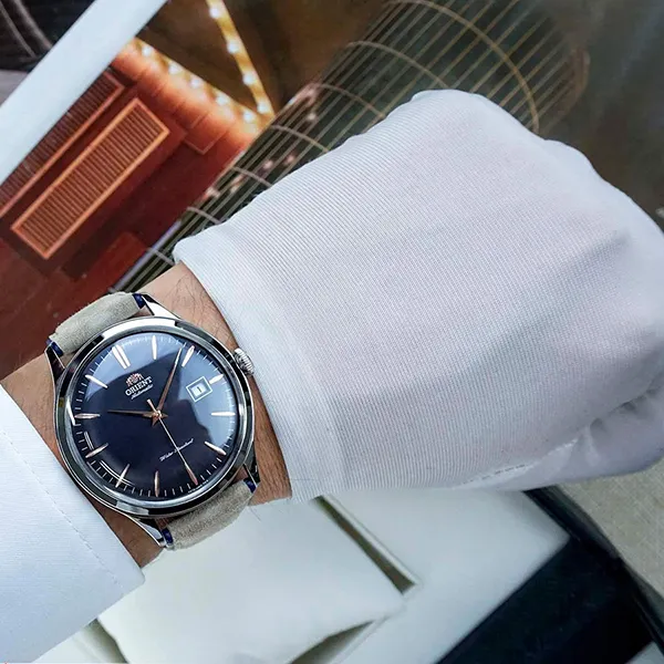 Đồng Hồ Nam Orient Bambino RA-AC0P02L10B Màu Xanh Nâu - Đồng hồ - Vua Hàng Hiệu