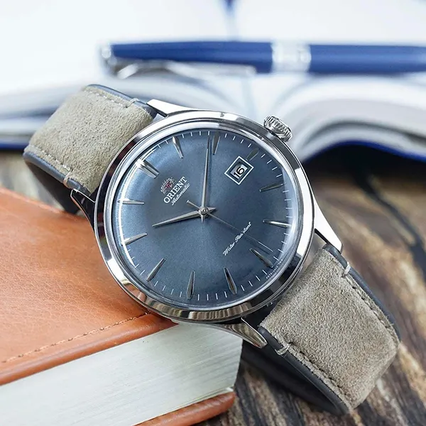Đồng Hồ Nam Orient Bambino RA-AC0P03L10B Màu Nâu Xanh