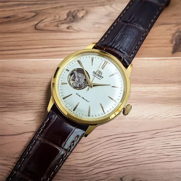 Đồng Hồ Nam Orient Esteem Bambino RA-AG0003S10B Màu Nâu Vàng