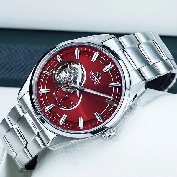 Đồng Hồ Nam Orient Semi Skeleton Watch RA-AR0010R10B Màu Bạc Đỏ