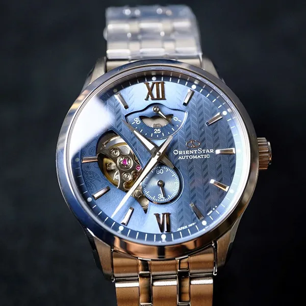 Đồng Hồ Nam Orient Star Mechanical Contemporary RE-AV0B08L00B Màu Bạc Xanh