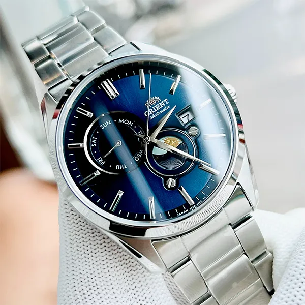 Đồng Hồ Nam Orient Sun And Moon Gen 5 RN-AK0303L(RA-AK0303L10B) Màu Bạc Xanh Dương - Đồng hồ - Vua Hàng Hiệu