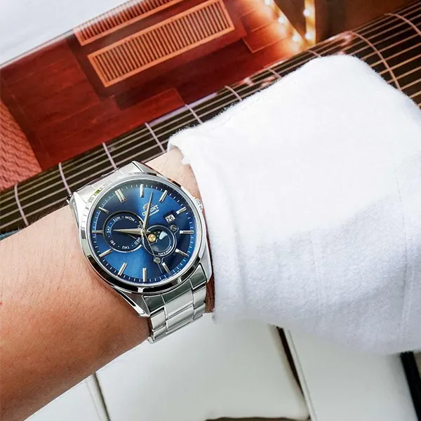 Đồng Hồ Nam Orient Sun And Moon Gen 5 RN-AK0303L(RA-AK0303L10B) Màu Bạc Xanh Dương - Đồng hồ - Vua Hàng Hiệu