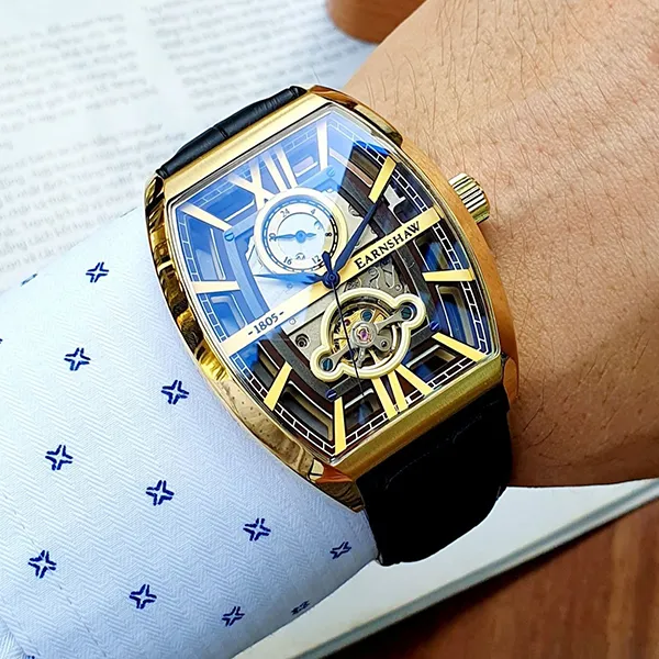 Đồng Hồ Nam Thomas Earnshaw Automatic ES-8111-02 Màu Đen Vàng