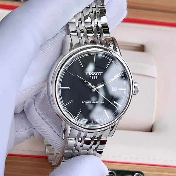 Đồng Hồ Nam Tissot Carson Automatic T085.407.11.051.00 Màu Bạc Đen