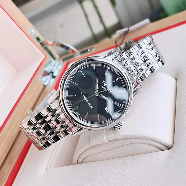 Đồng Hồ Nam Tissot Carson Automatic T085.407.11.051.00 Màu Bạc Đen