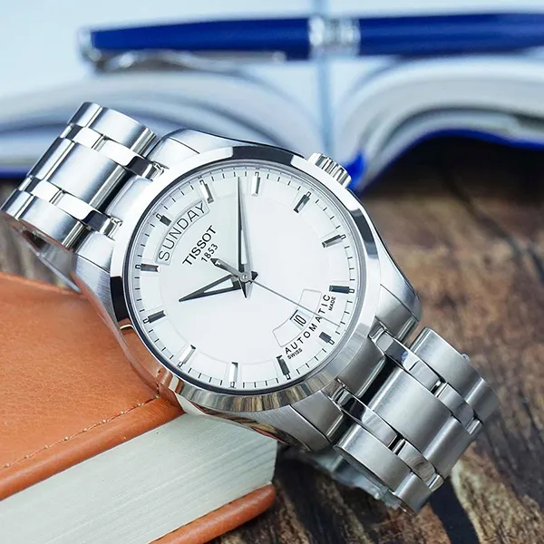 Đồng Hồ Nam Tissot Couturier T035.407.11.031.00 Màu Bạc Trắng - Đồng hồ - Vua Hàng Hiệu