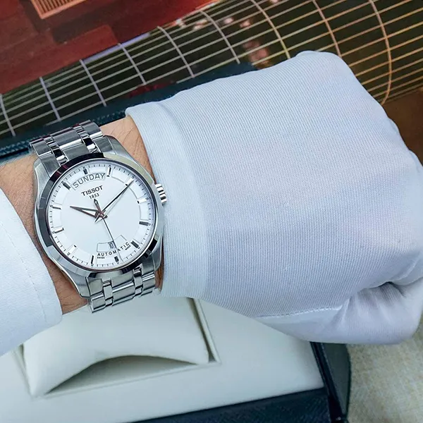 Đồng Hồ Nam Tissot Couturier T035.407.11.031.00 Màu Bạc Trắng - Đồng hồ - Vua Hàng Hiệu