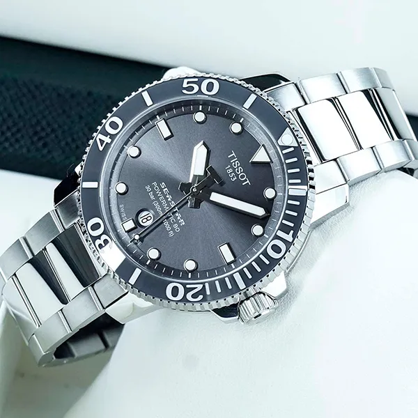 Đồng Hồ Nam Tissot Seastar 1000 Powermatic 80 T120.407.11.081.01 Màu Xám Bạc