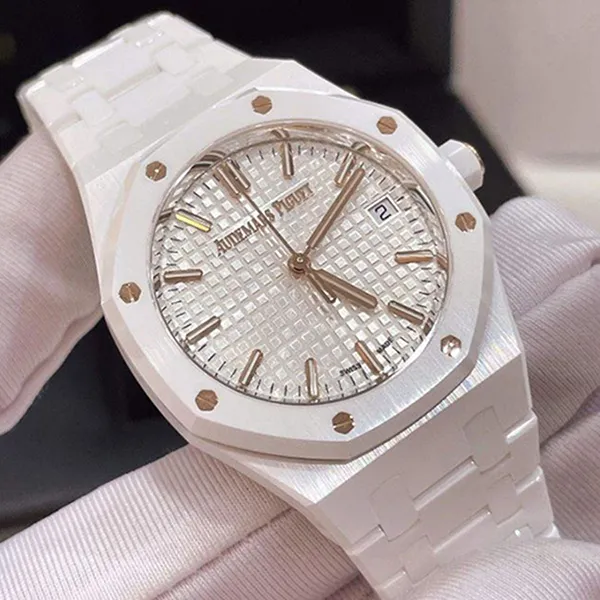 Đồng Hồ Nữ Audemars Piguet Royal Oak 77350CB.OO.1266CB.01 Màu Trắng