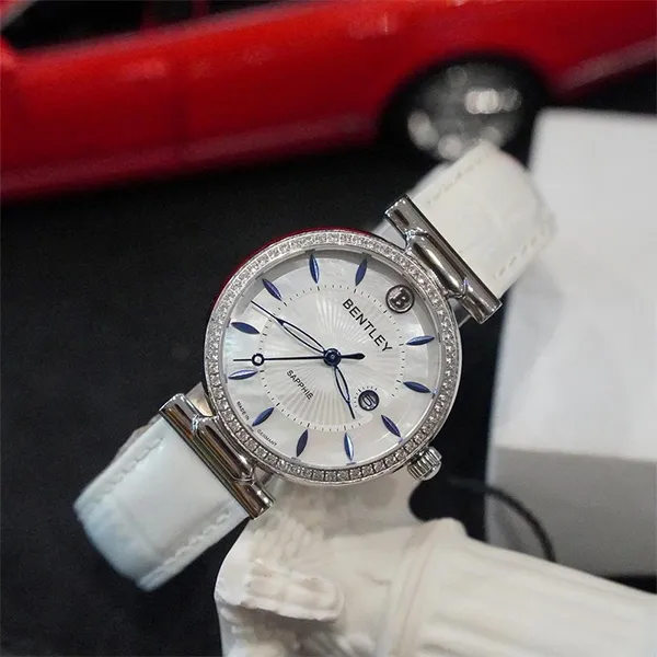 Đồng Hồ Nữ Bentley 34mm BL2339-10LWWW Trắng Bạc