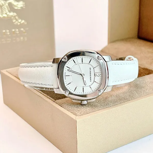Đồng Hồ Nữ Burberry Classic White Leather Watch 34mm BBY1701 Màu Trắng - Đồng hồ - Vua Hàng Hiệu