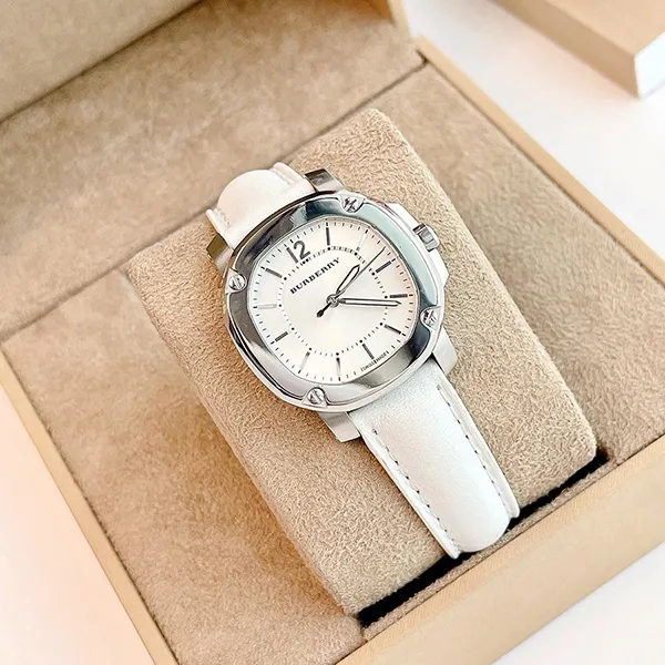 Đồng Hồ Nữ Burberry Classic White Leather Watch 34mm BBY1701 Màu Trắng - Đồng hồ - Vua Hàng Hiệu