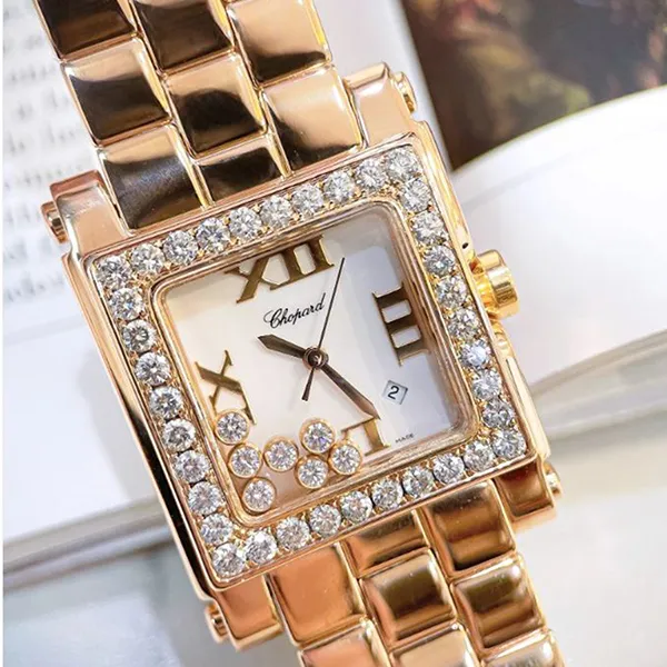 Đồng Hồ Nữ Chopard Happy Sport White Mother Of Pearl 275322-5002 Màu Vàng Hồng