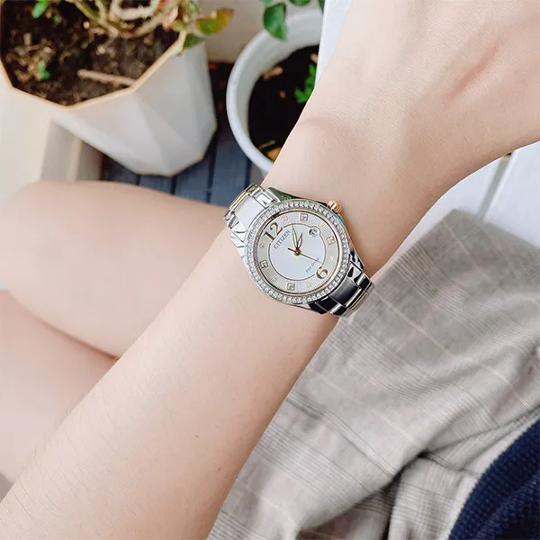 Đồng Hồ Nữ Citizen Eco-Drive FE1146-71A Màu Bạc Vàng - Đồng hồ - Vua Hàng Hiệu