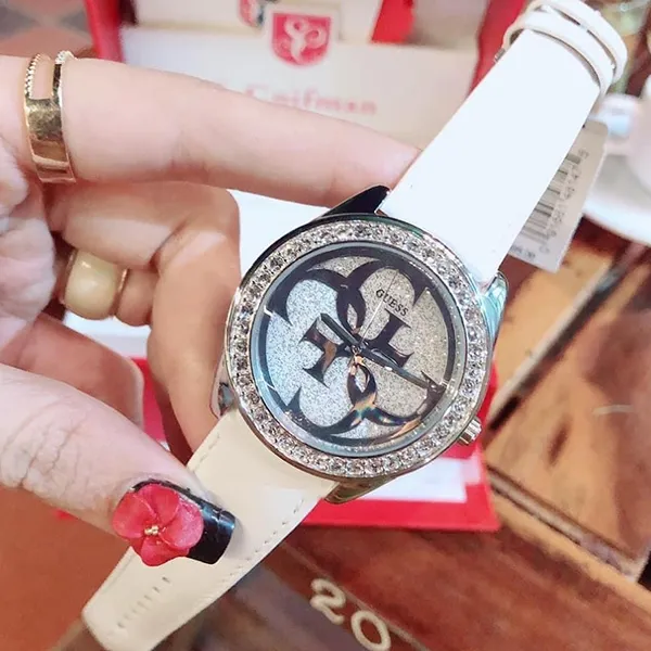 Đồng Hồ Nữ Guess Quartz Stainless Steel Watch U0627L4 Màu Trắng Bạc - Đồng hồ - Vua Hàng Hiệu