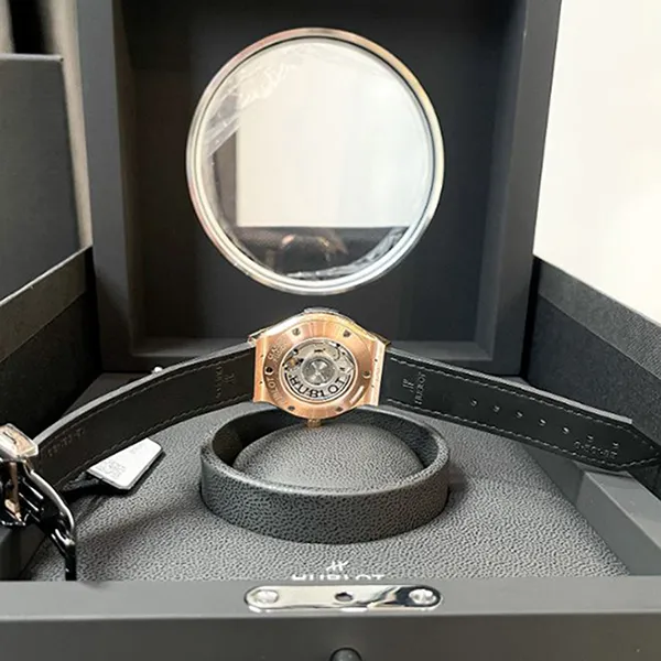 Đồng Hồ Nữ Hublot Classic Fusion 565.OX.8980.LR.1204 Màu Xanh/ Vàng Hồng