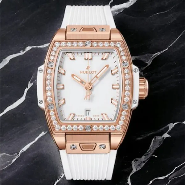 Đồng Hồ Nữ Hublot Spirit Of Bigbang 32mm Gold White Benzel Diamond Màu Trắng/ Vàng Hồng - 3