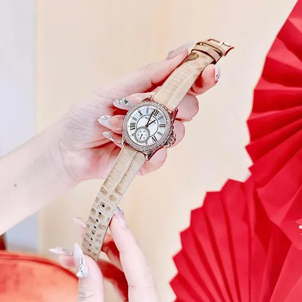 Đồng Hồ Nữ Michael Kors MK Mini Everest Quartz Crystal White Dial Ladies Watch MK4719 Màu Nâu - Đồng hồ - Vua Hàng Hiệu