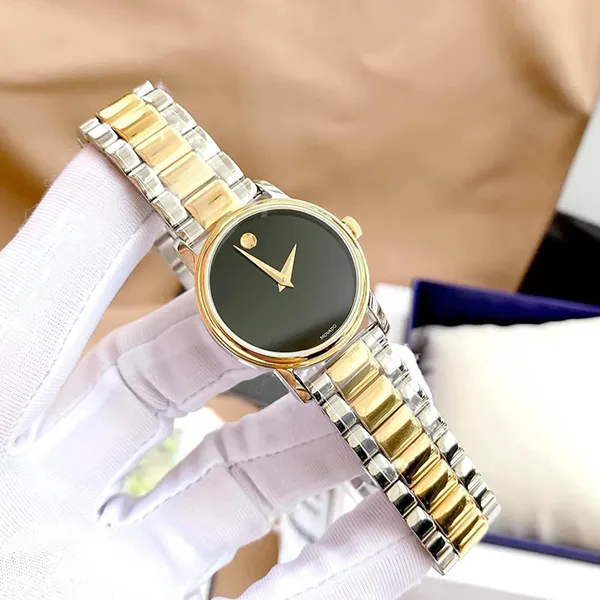 Đồng Hồ Nữ Movado Classic Museum Quartz Black 2100018 Màu Bạc Vàng - Đồng hồ - Vua Hàng Hiệu