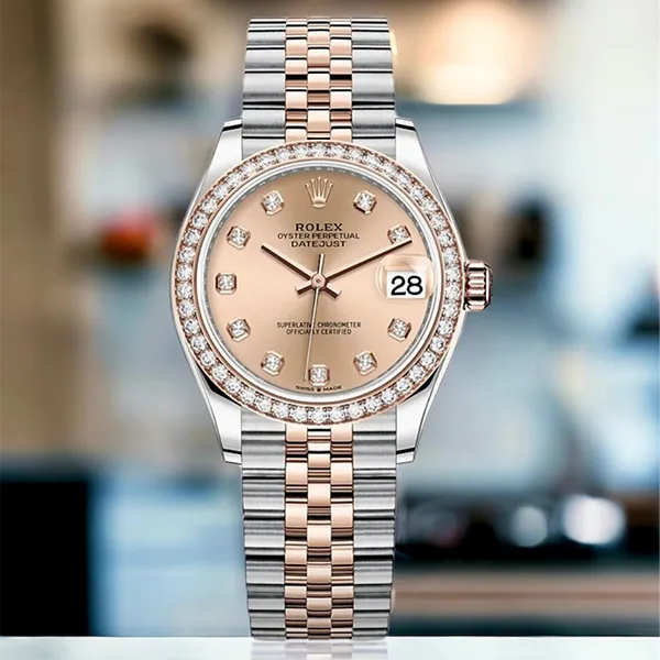 Đồng Hồ Nữ Rolex DateJust 278381RBR Dial Pink 31mm Màu Bạc/ Vàng Hồng - Đồng hồ - Vua Hàng Hiệu
