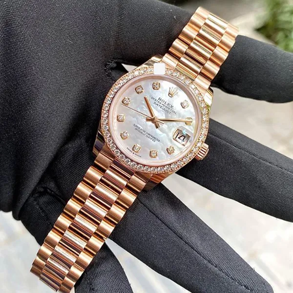 Đồng Hồ Nữ Rolex Datejust 31mm 278285RBR-0005 MOP Rose Gold Màu Vàng Hồng
